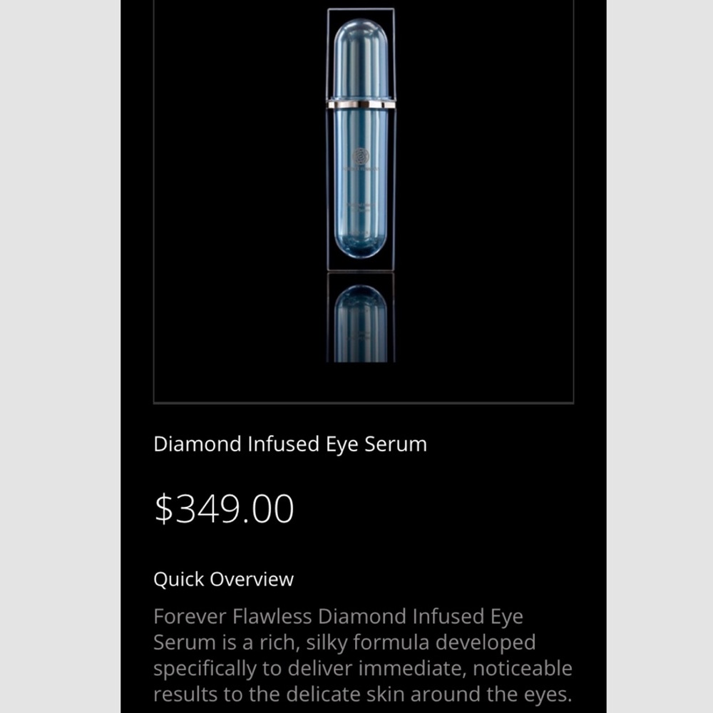 Forever flawless blue diamond eye serum